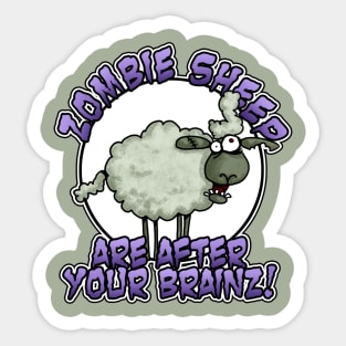 Zombie Sheep Sticker